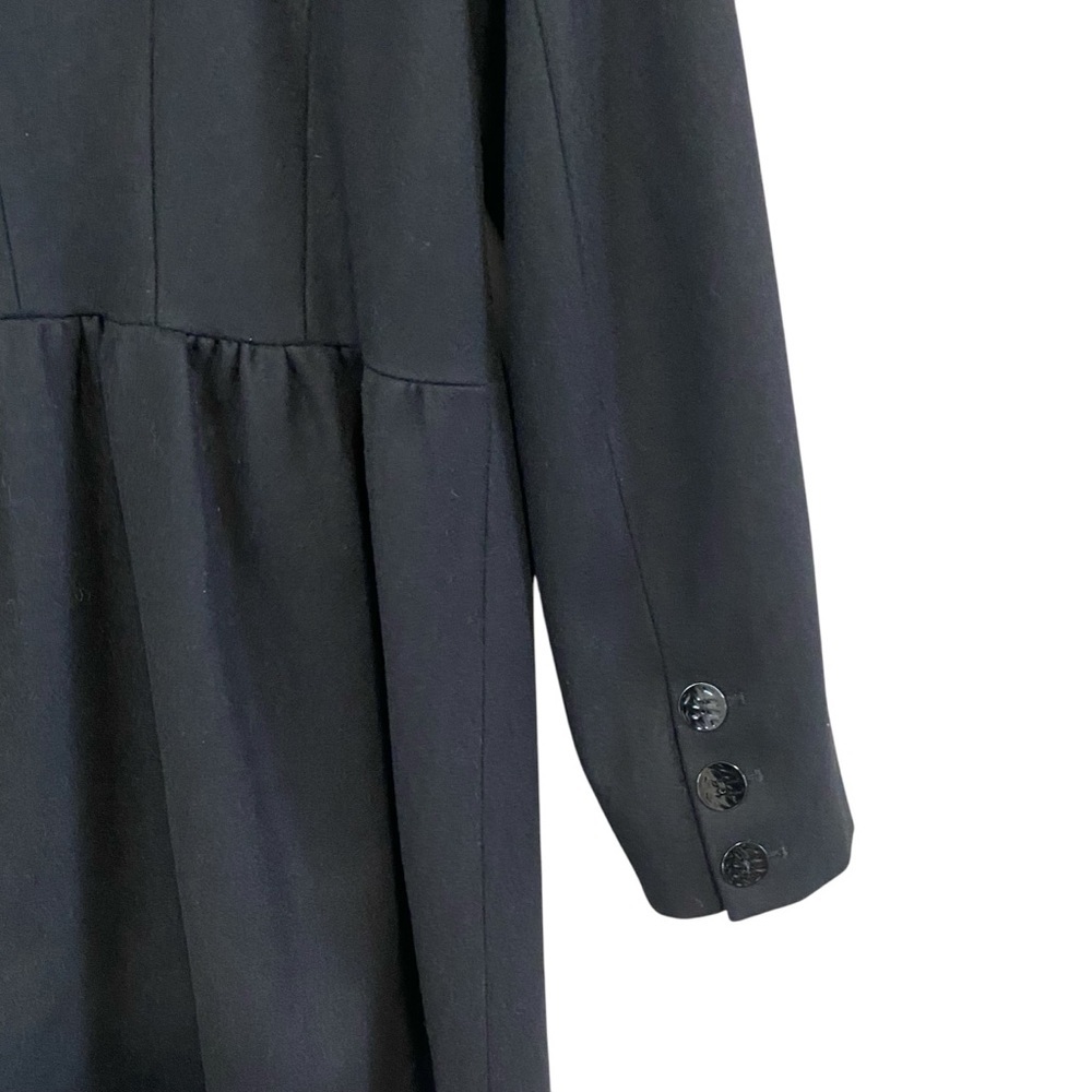 Katherine Barclay - Black Wool Blend Pea Coat - Picture 11 of 14